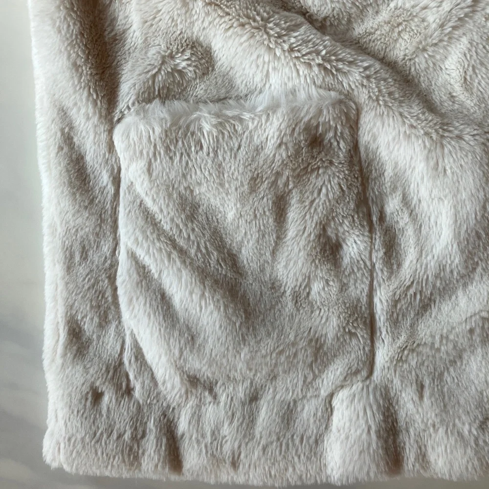 Stand Studio White Faux Fur Jacket EU42 8 10 12 Large - Picture 6 of 8